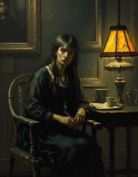 Loneliness and bitterness, the night is long...