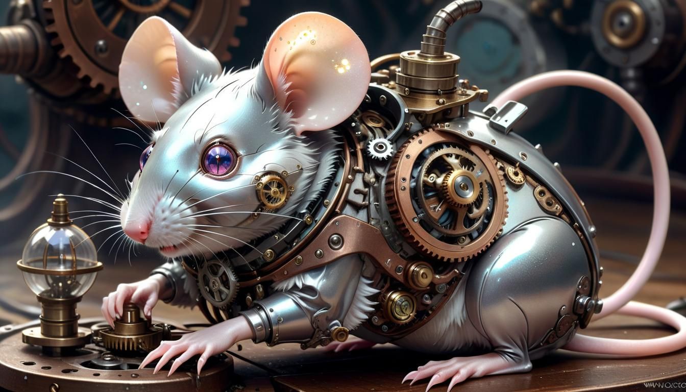 Steampunk mouse, Clayton Crane, Featured On Pixiv, Key Art, Official ...