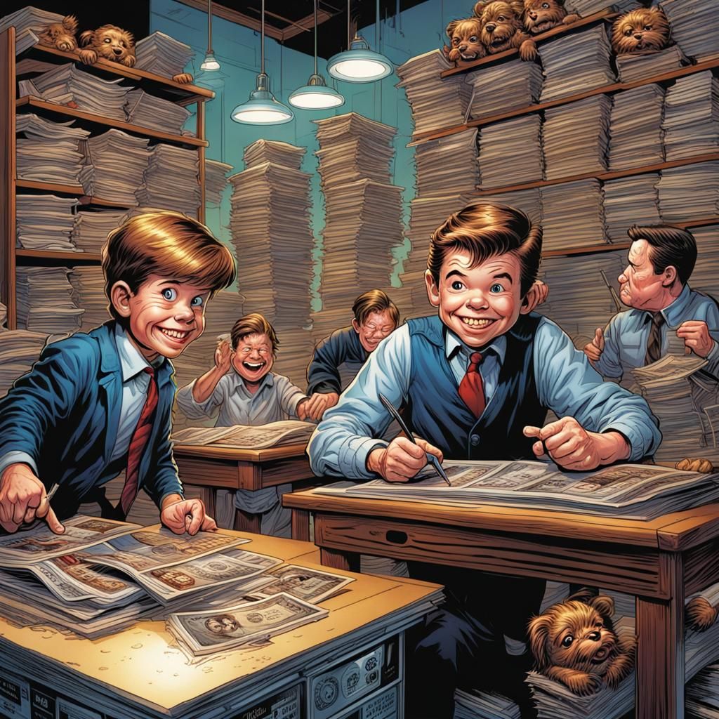 Alfred E. Neuman Mark Brooks and Dan Mumford, comic book art...