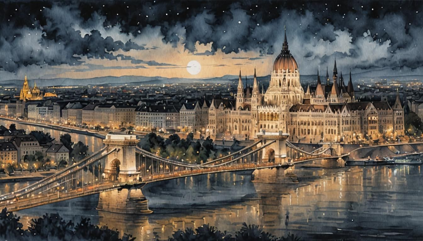 The night at Budapest