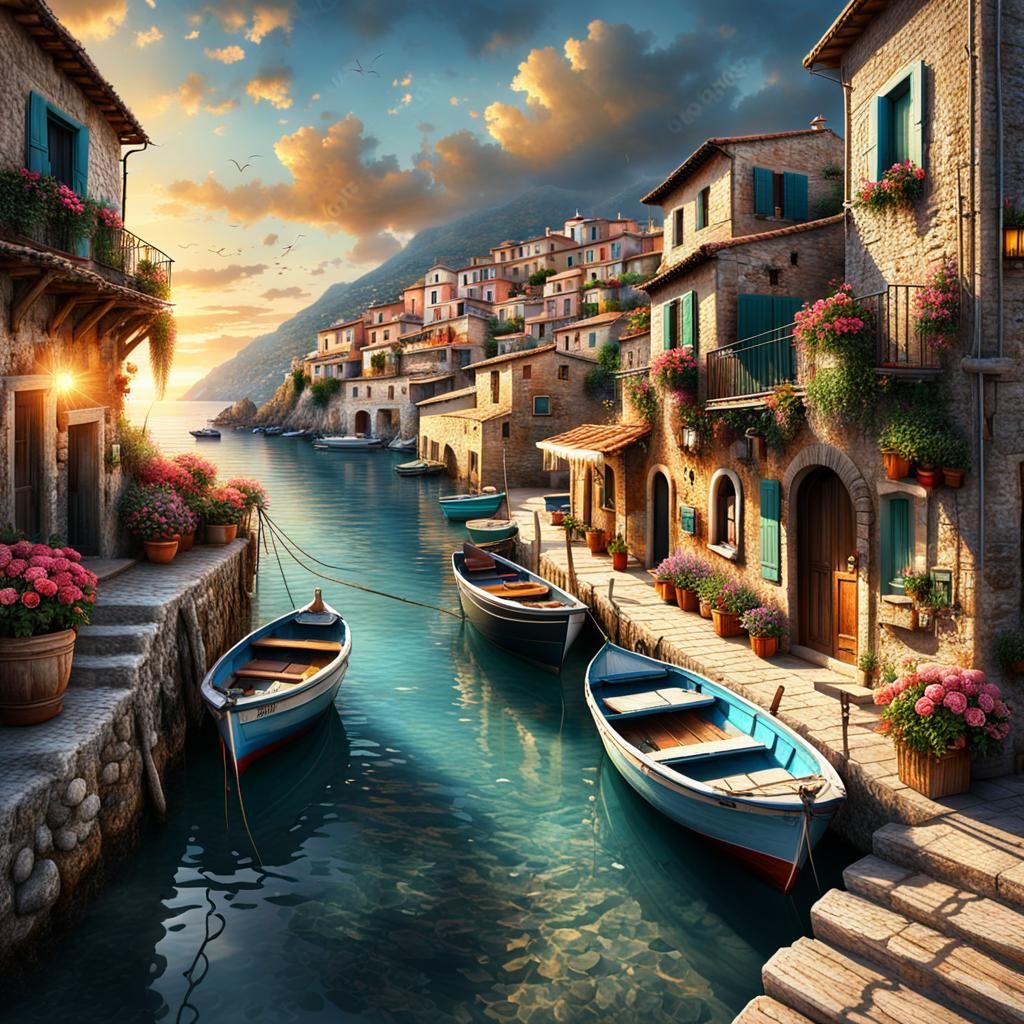 fishing village  by @Marijana