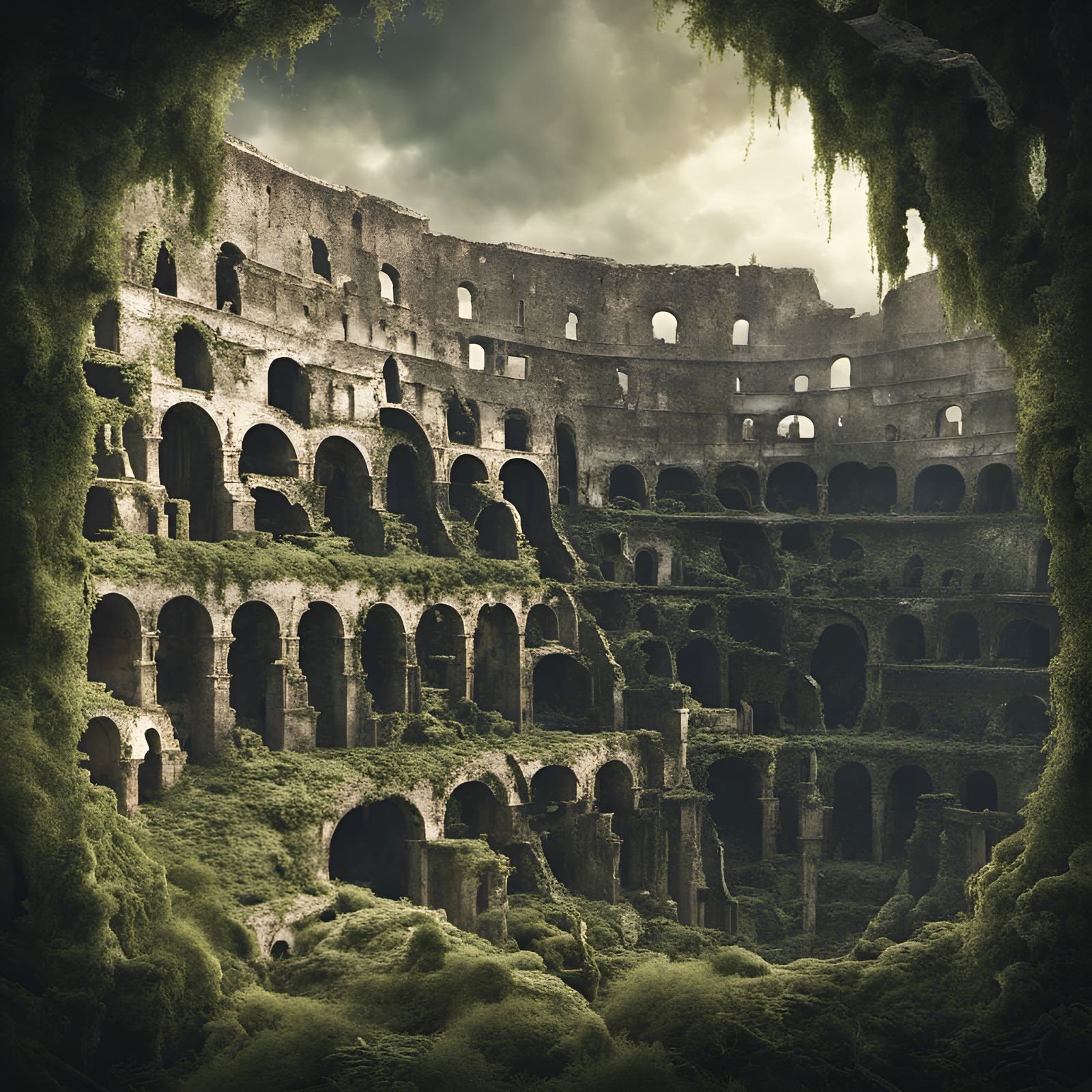 The Colosseum.. Silent echoes of the crowd..  by @Valkyrja