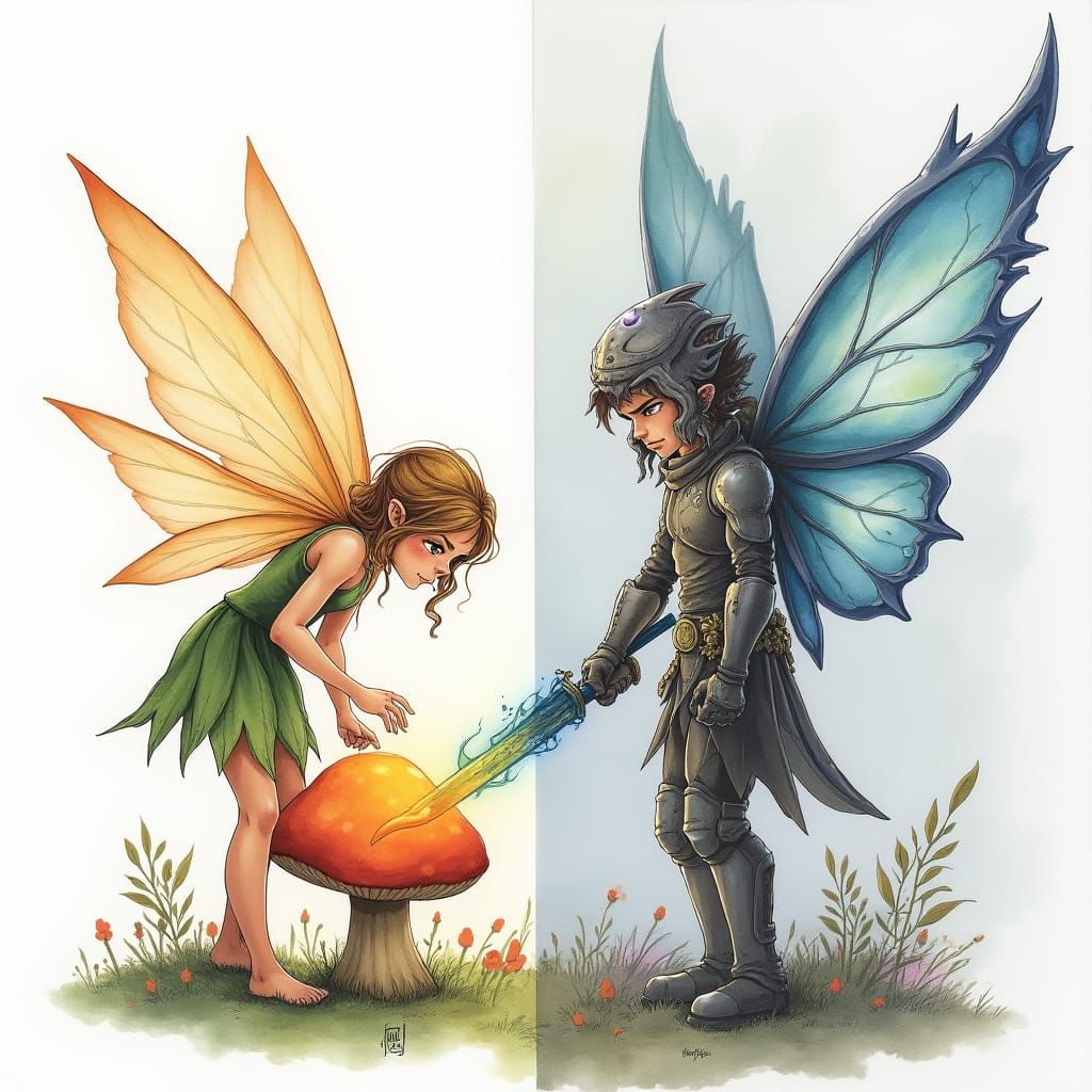 Two kinds of fairy