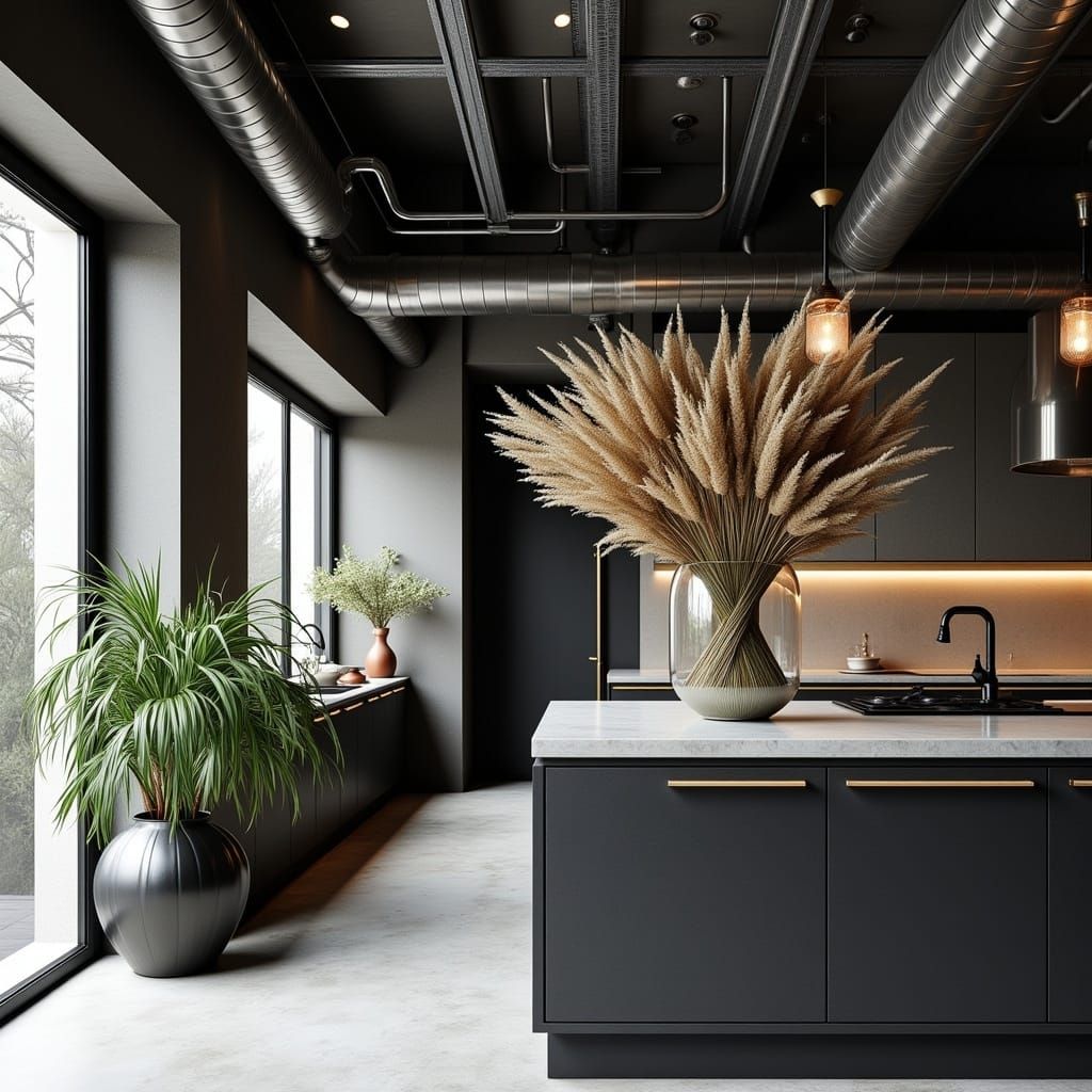 Industrial style kitchen 