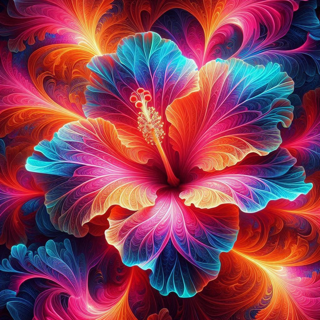 Winner of a Community No Theme Challenge - Multicolored Hibiscus