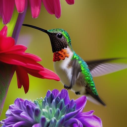 Hummingbird - AI Generated Artwork - NightCafe Creator