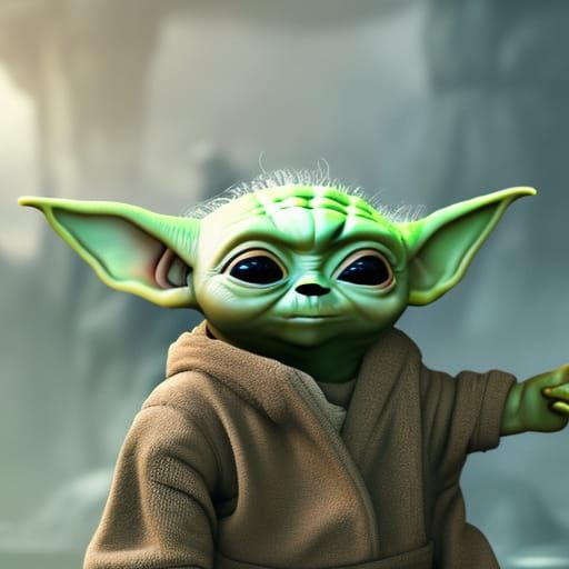 Baby Yoda - AI Generated Artwork - NightCafe Creator