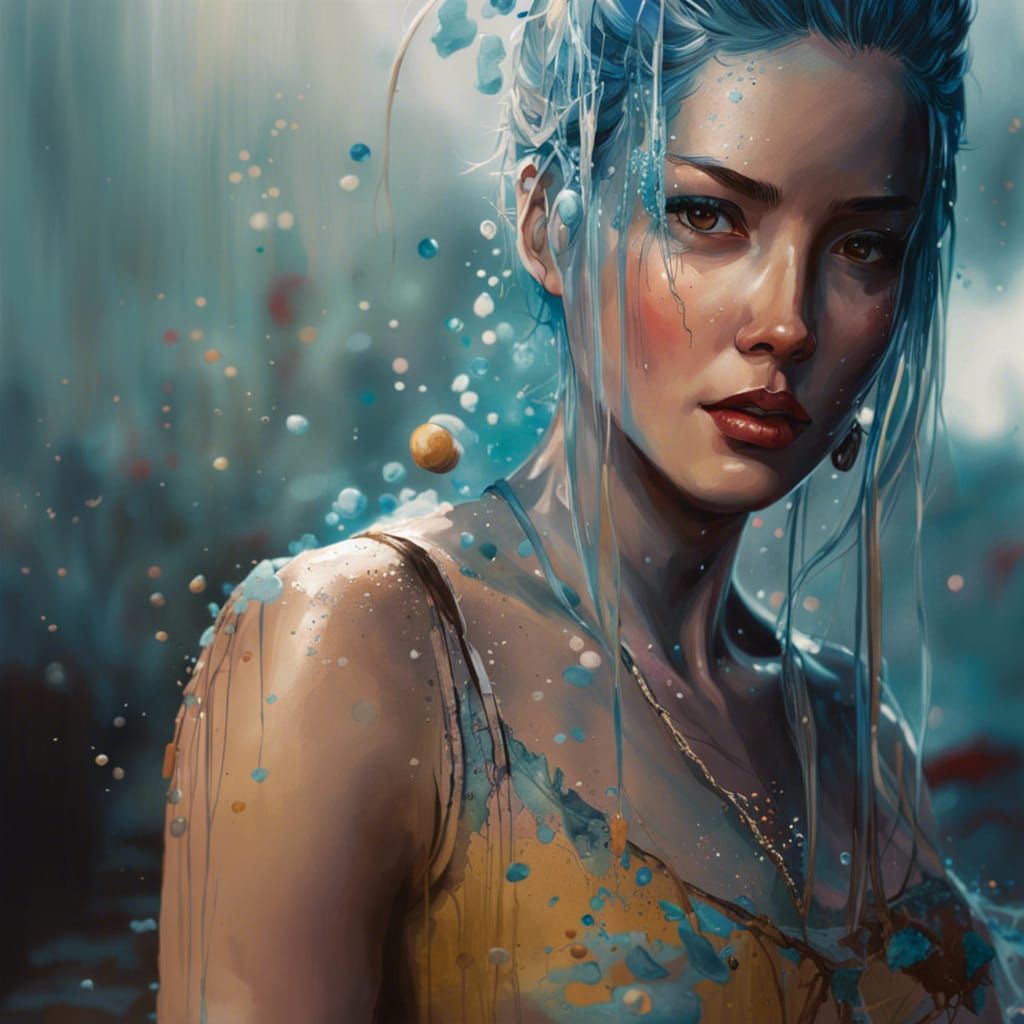 splash art AI Generated Artwork NightCafe Creator