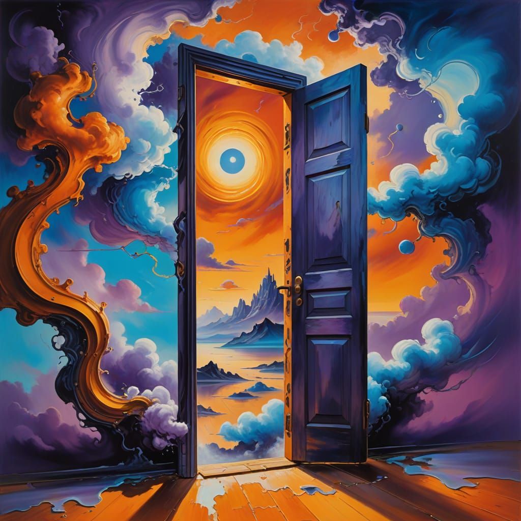 A Door to Another Dimension (One of Sight, Sound and Mind)  by @TrainToon