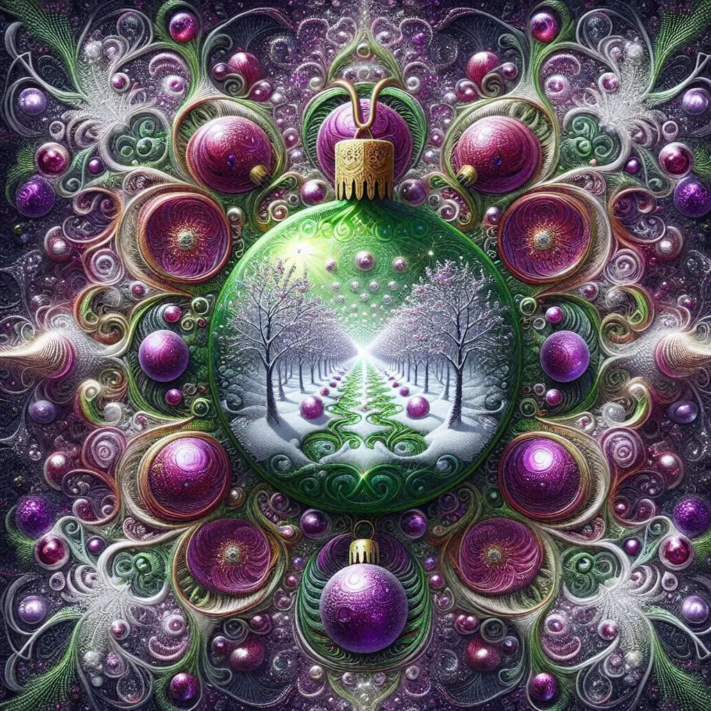 The Frozen Path in a Bauble Mandala