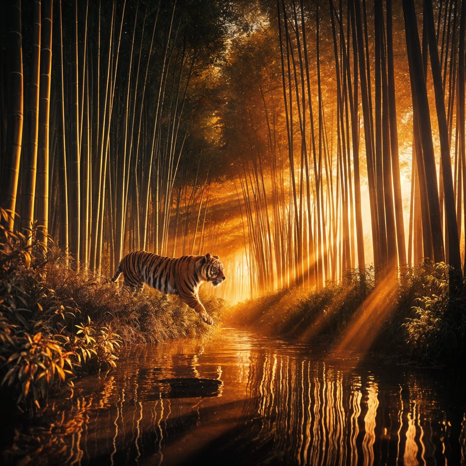 Golden Hour  by @Ai in training