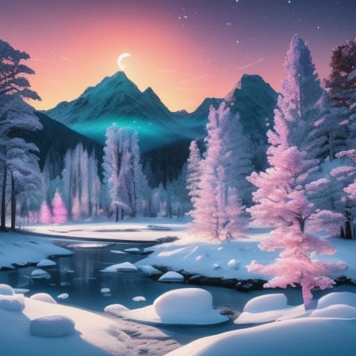 Yin-Yang Seasonal Worlds in Fantasy Illustration