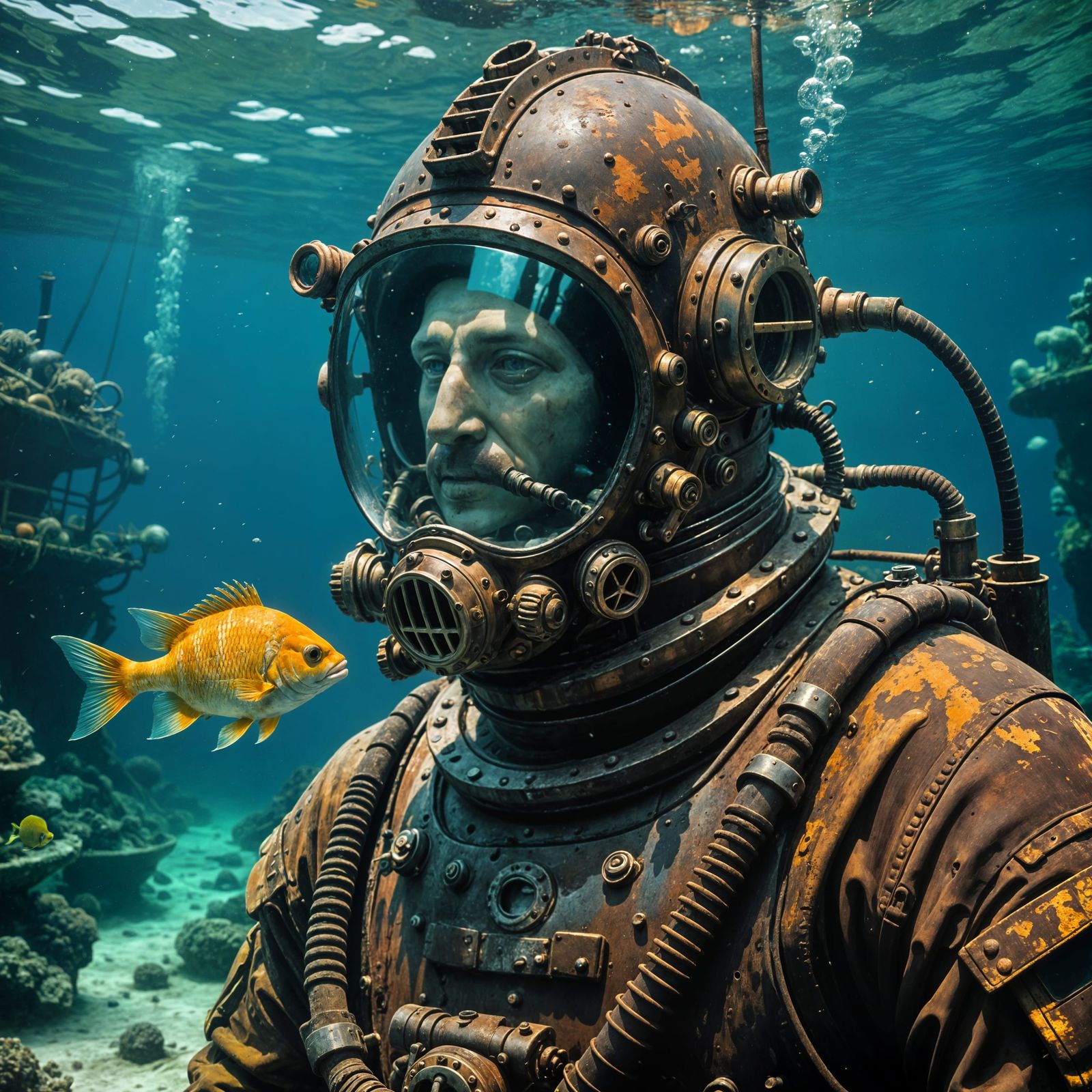 Exploration under the sea  by @Ahriman