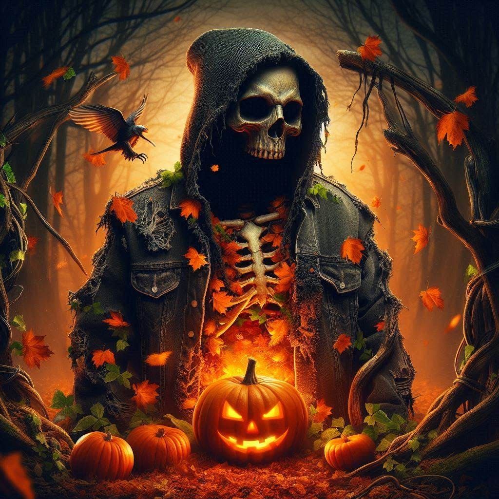 Grim Denim Jacket Vintage Card