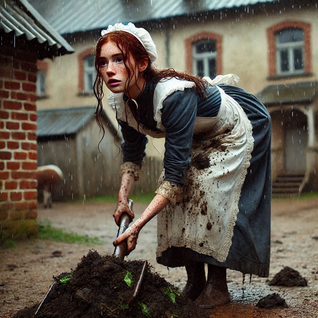 Edwardian maid in unfortunate circumstances (9)