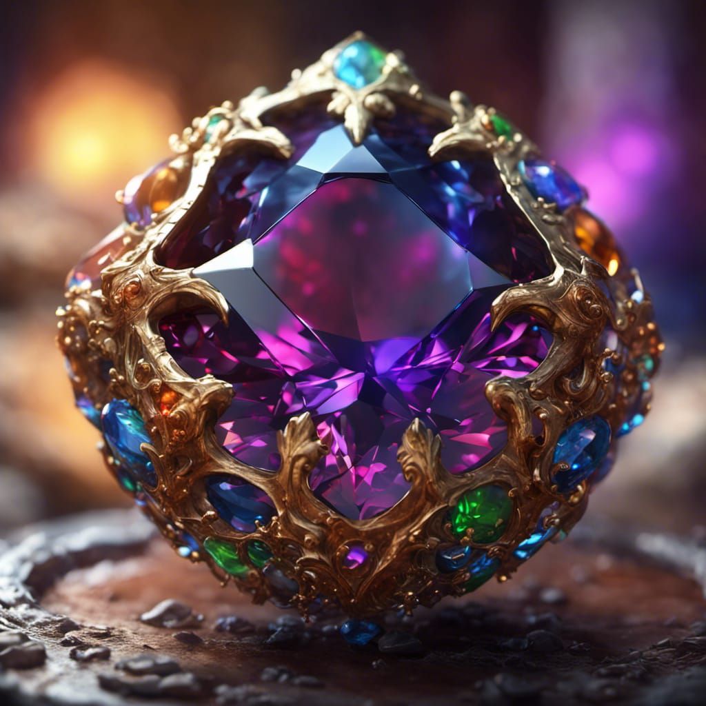 Gemstone AI Generated Artwork NightCafe Creator