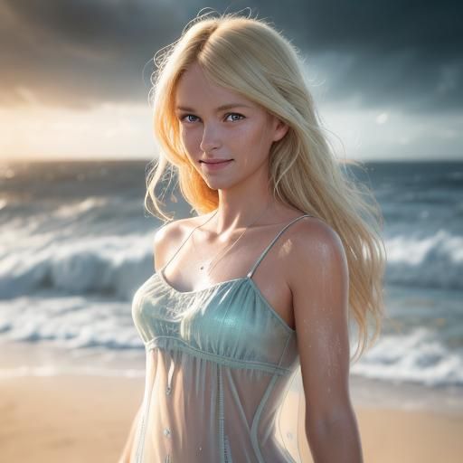 On the beach