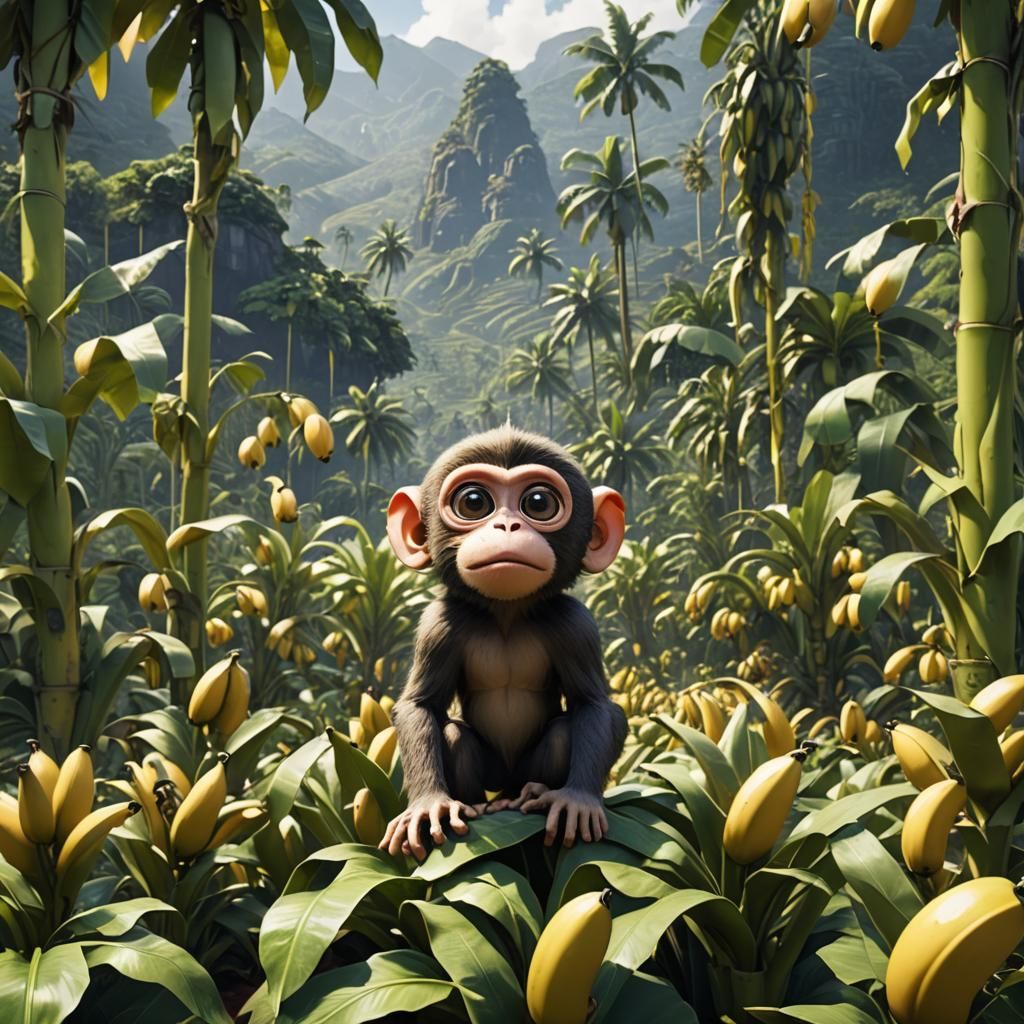 A baby monkey
