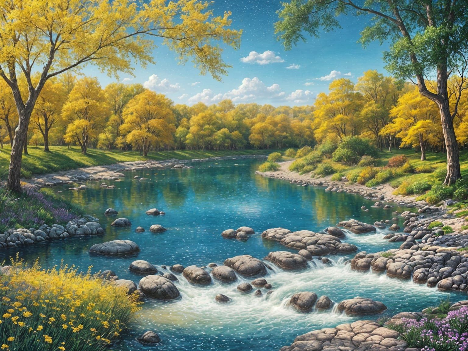 Summer River  by @Leeftail_Art