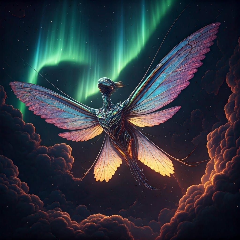  flying alien  by @Moh Abd