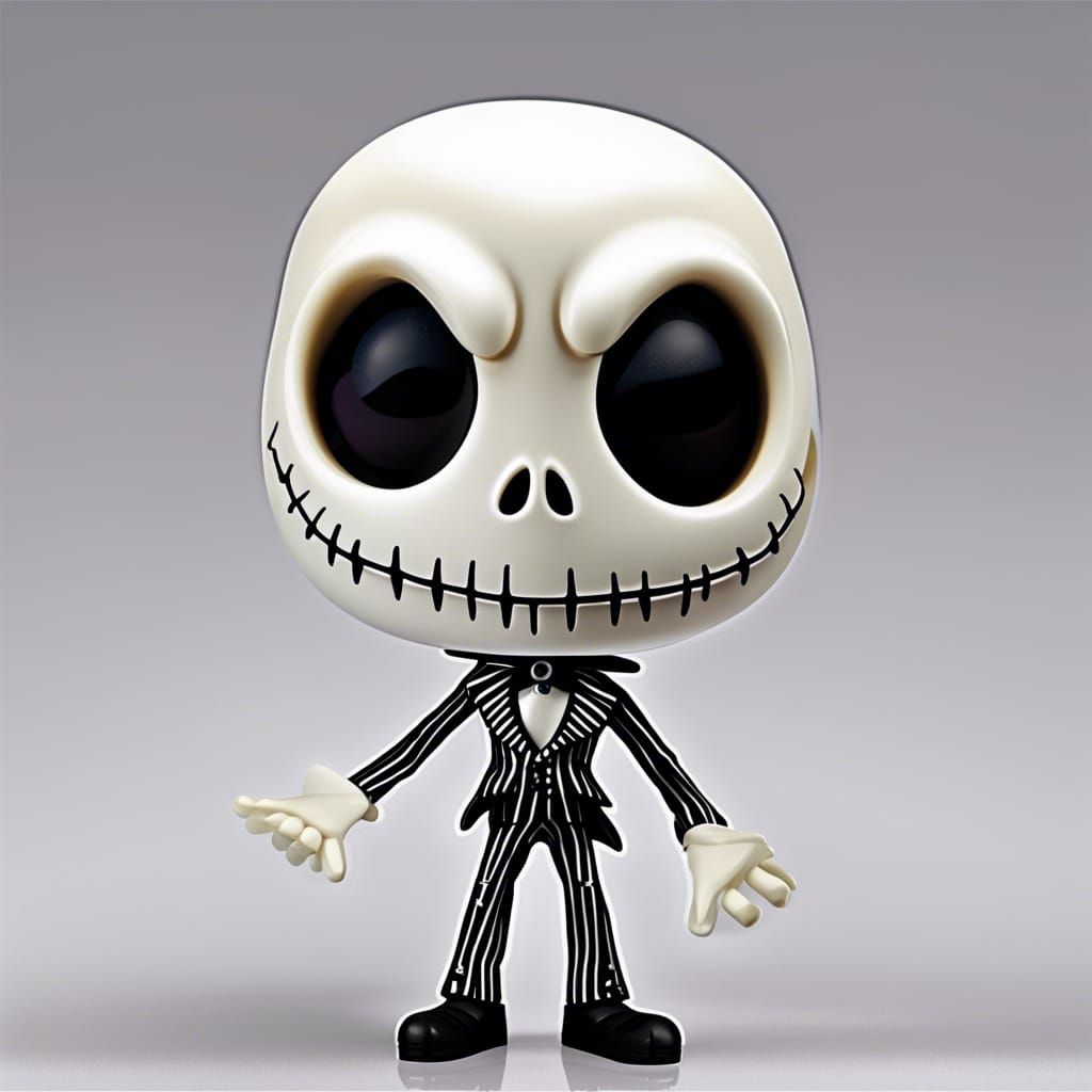 Bobble Head Jack Skellington The Nightmare - AI Generated Artwork ...