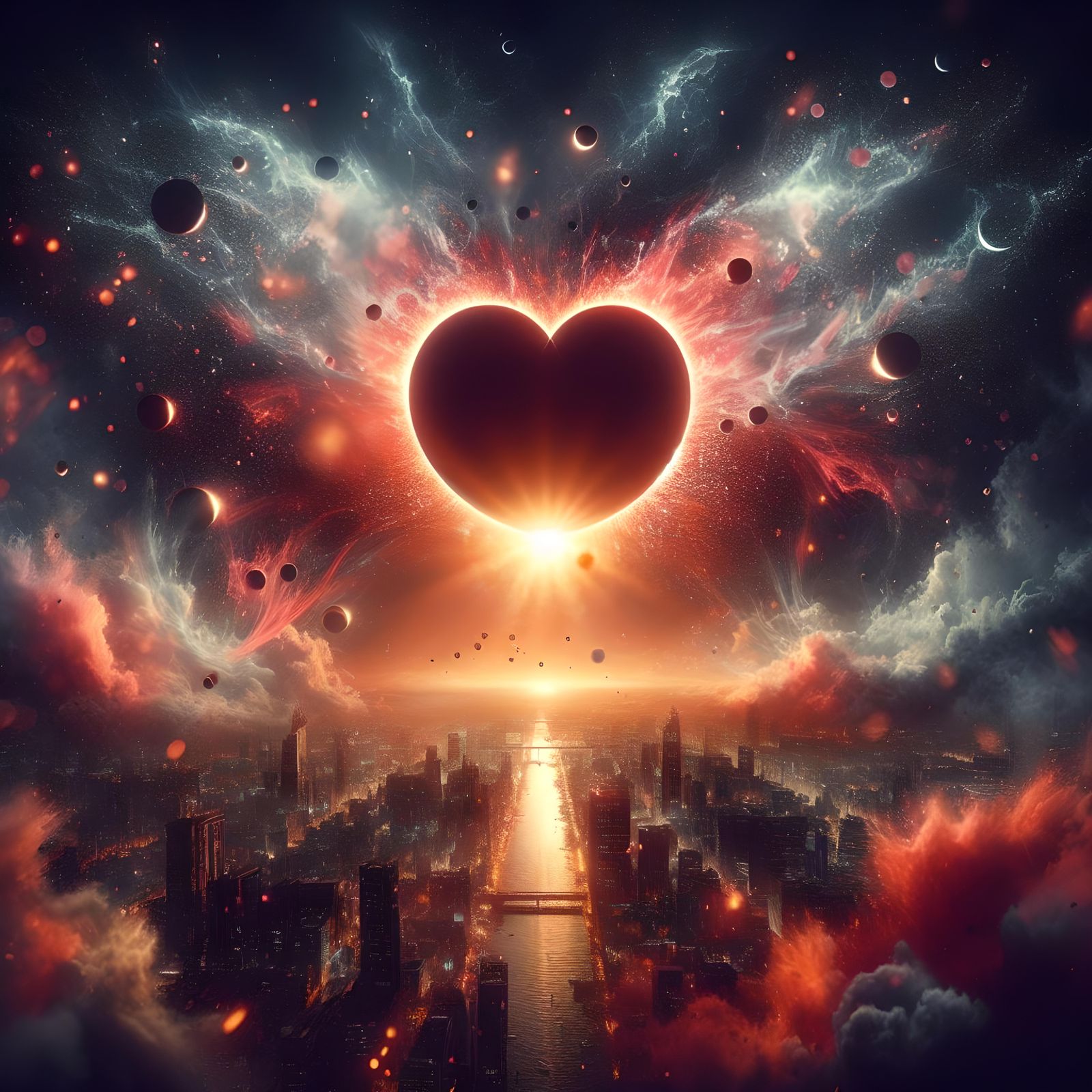 Solar Eclipse of the Heart - AI Generated Artwork - NightCafe Creator