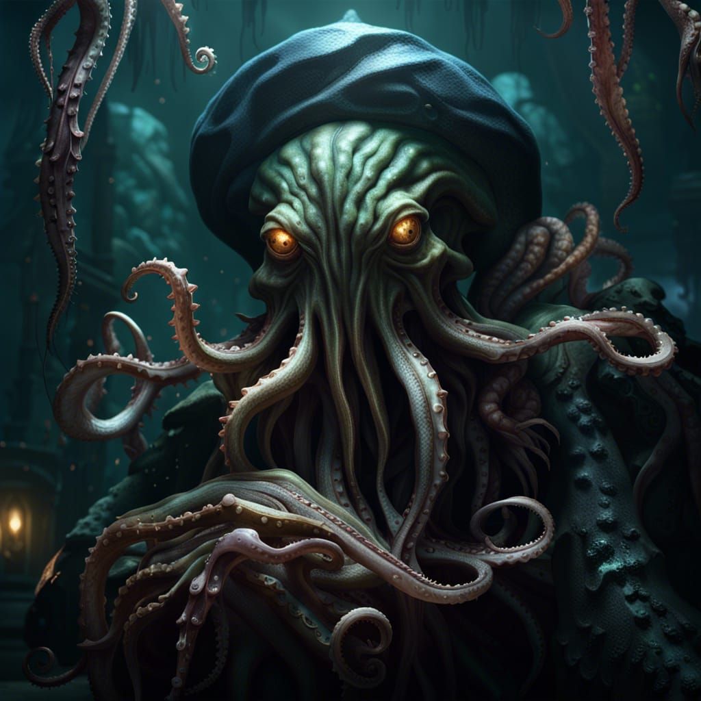 Davy Jones squid tentacles - AI Generated Artwork - NightCafe Creator