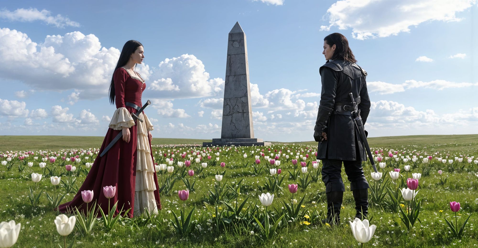 Daria Encounters A Traveler At Boudicca's Obelisk