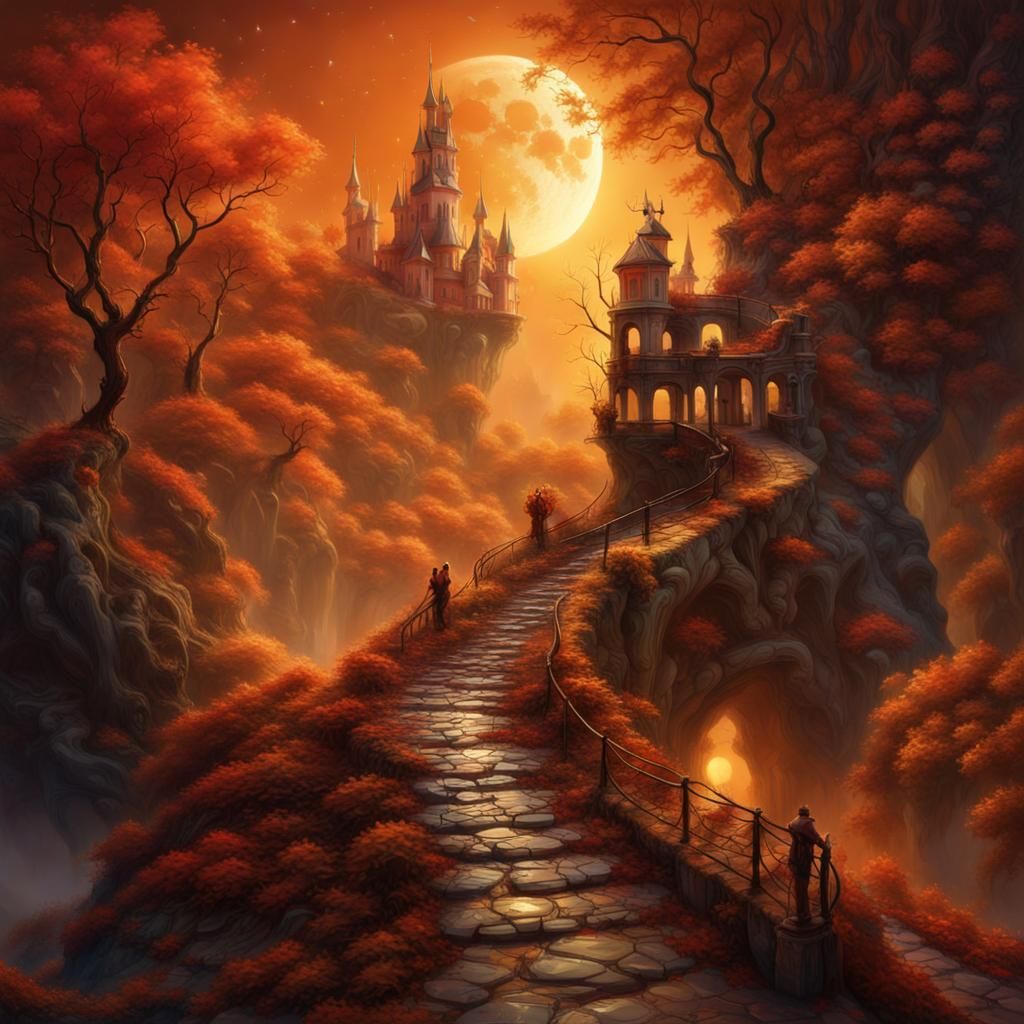 Path to the Autumn Moon  by @Silverhawk