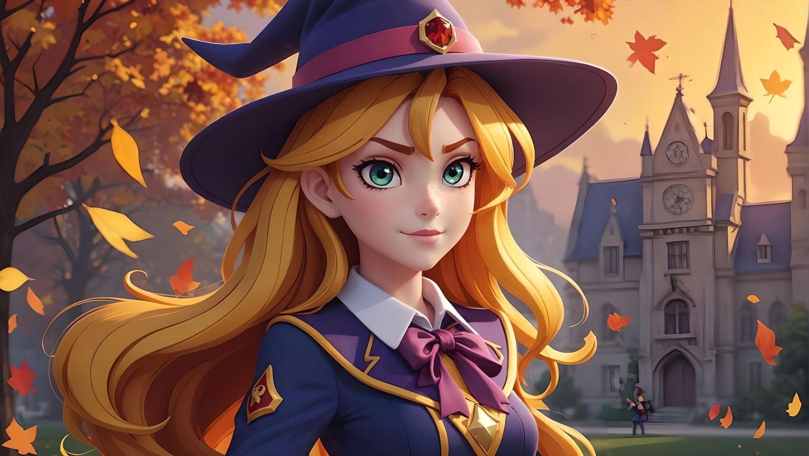 Sunset Shimmer from Equestria Girls in Little Witch Academia...