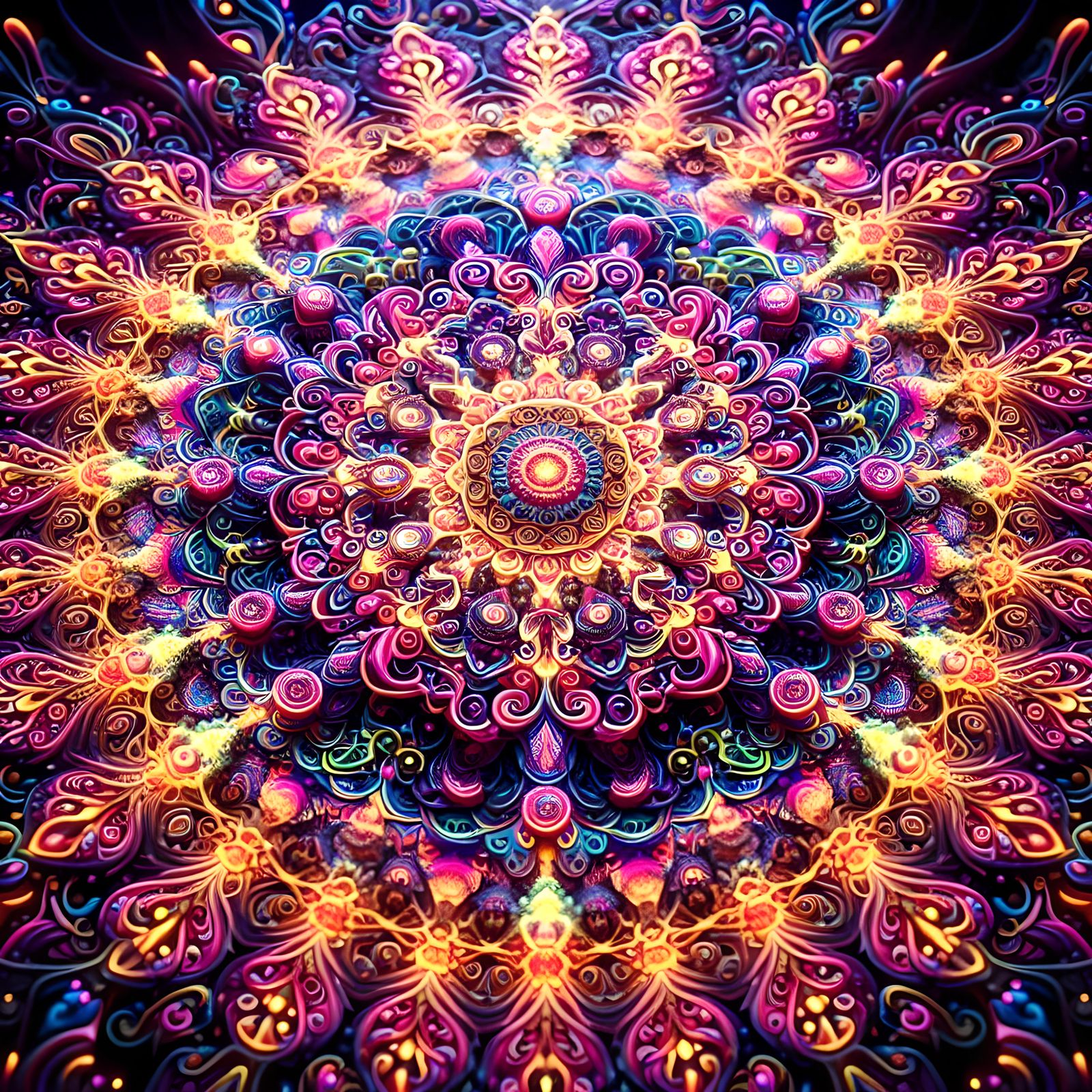 Vibrant Mandala Art