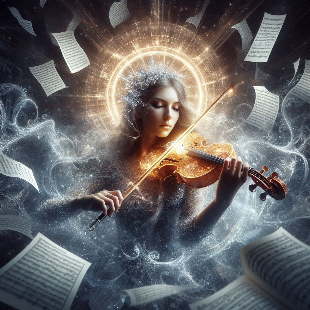 Woman playing violin