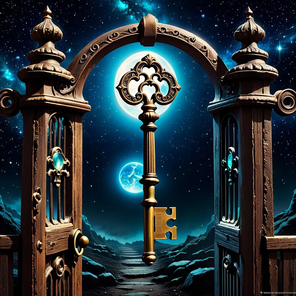An old skeleton key unlocking the gate to another universe