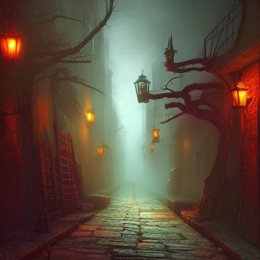 spoopy alleyway
