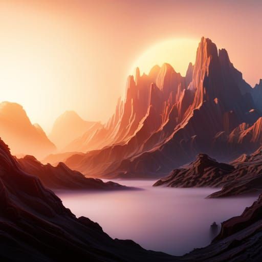 Sunrise Over The Mountains