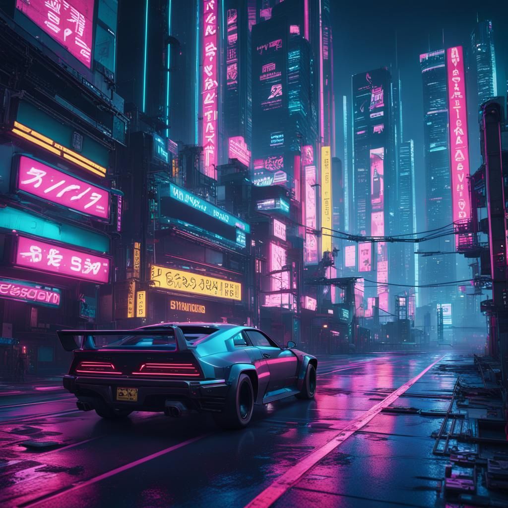 Night City 2077 - AI Generated Artwork - NightCafe Creator