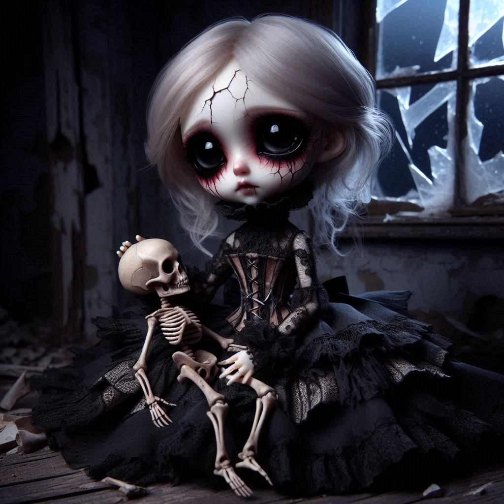 Victorian creepy doll