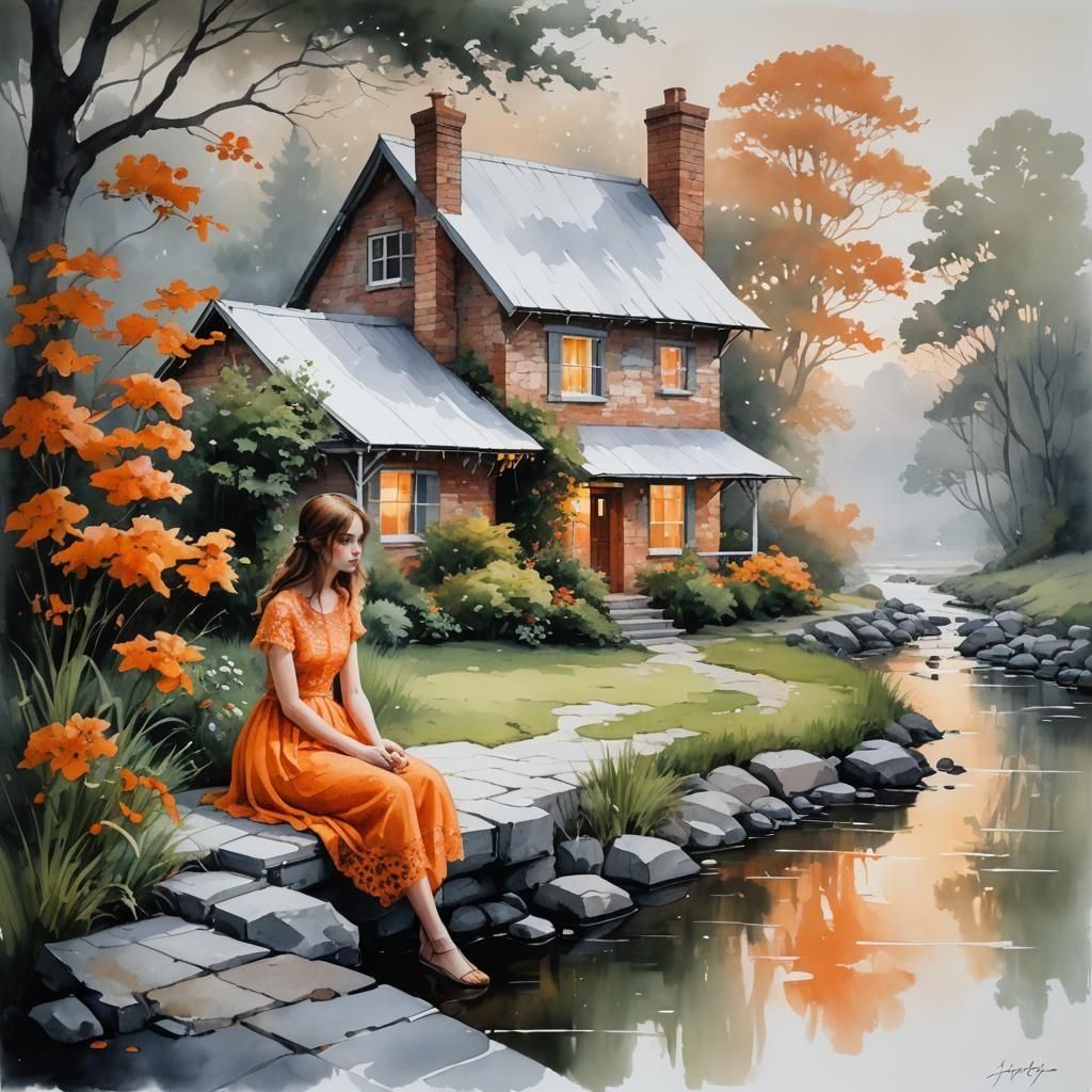a cottage by the creek...