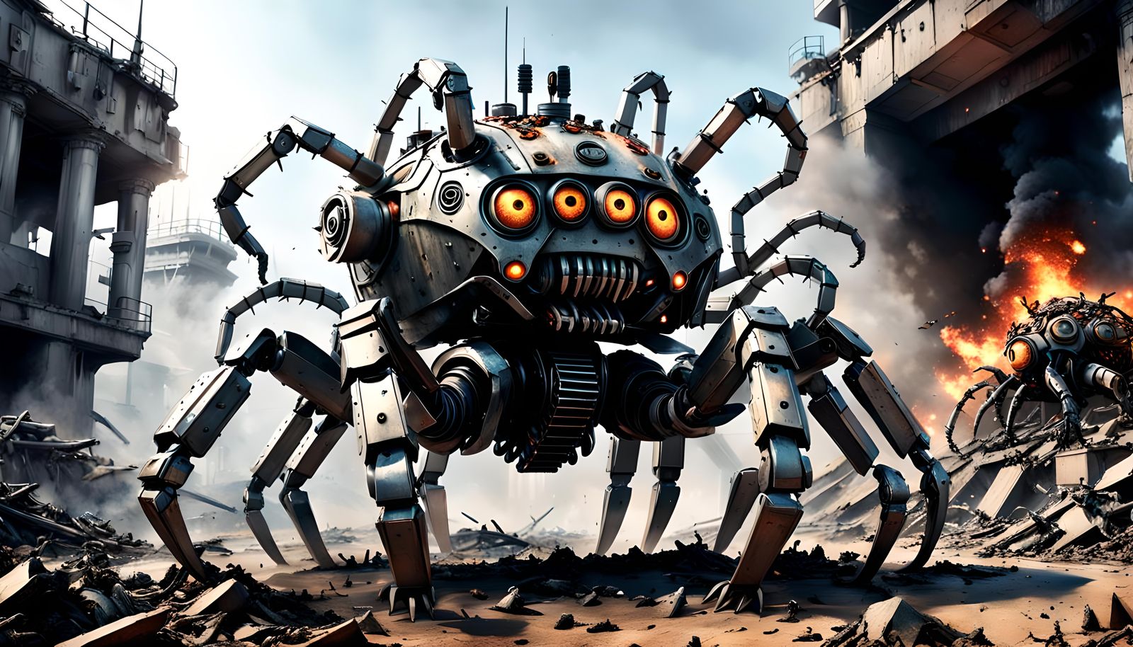 Xot-Bot Attacking The Human's Compound