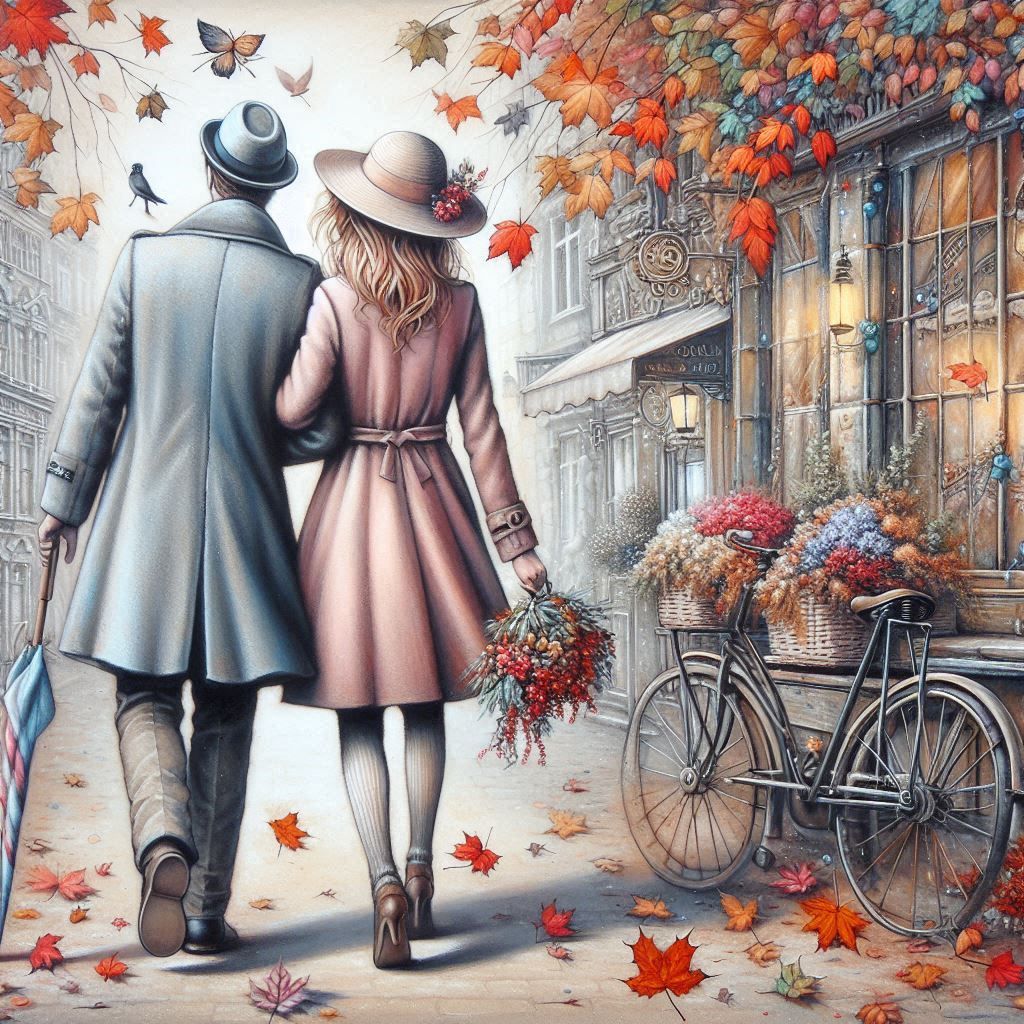Autumn couple