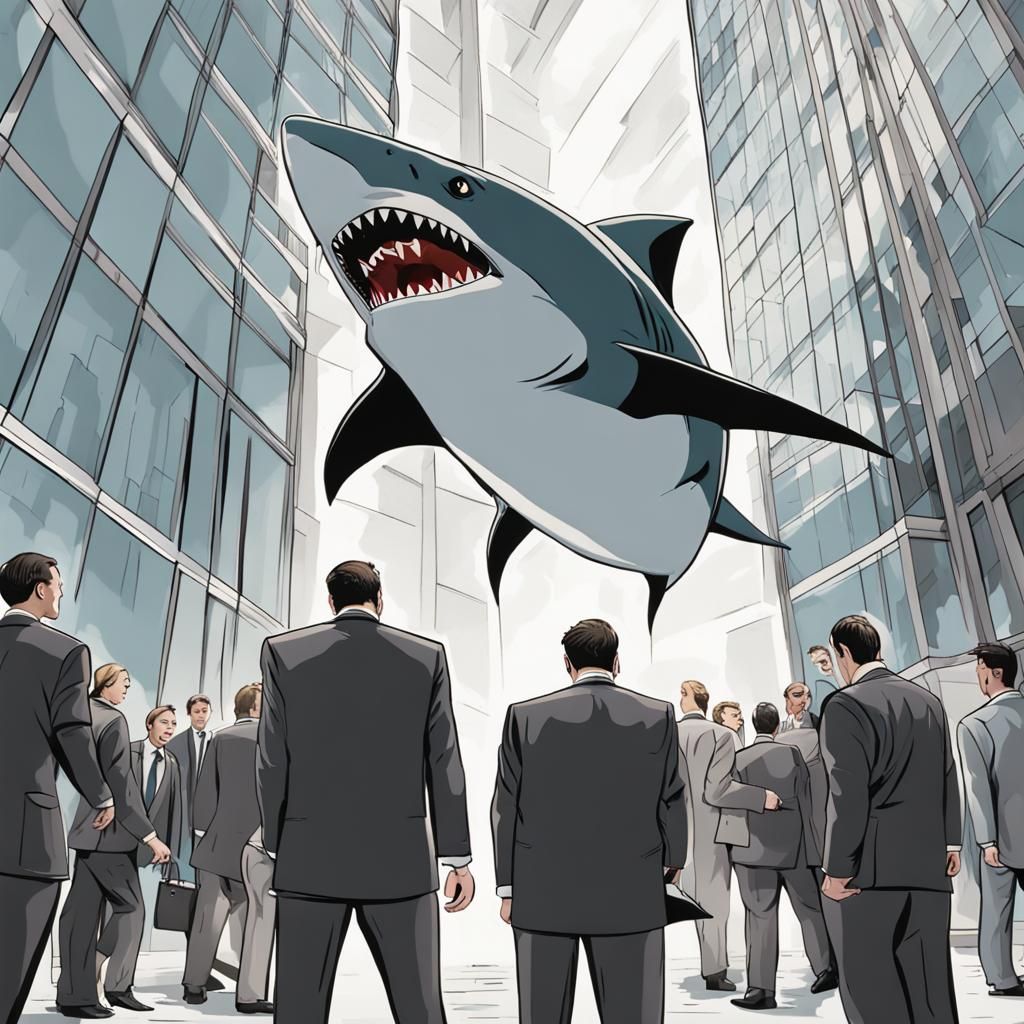 Land Sharks of Wall Street AI Generated Artwork NightCafe Creator