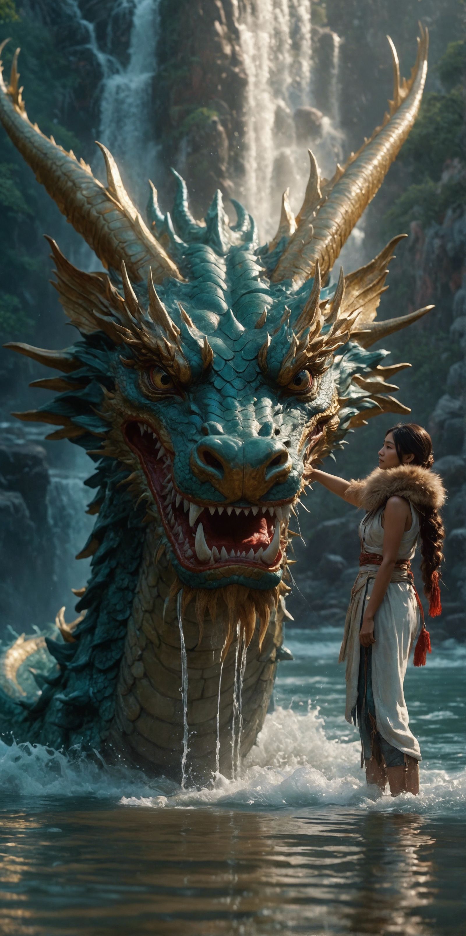 Native and her Loyal Chinese Dragon