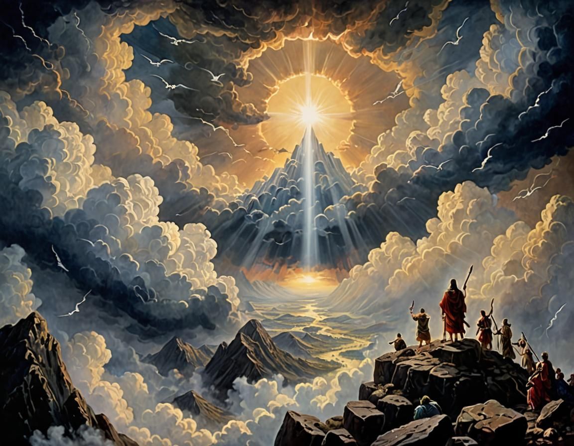 Revelation 1:7 BEHOLD, HE IS COMING WITH THE CLOUDS - AI Generated ...