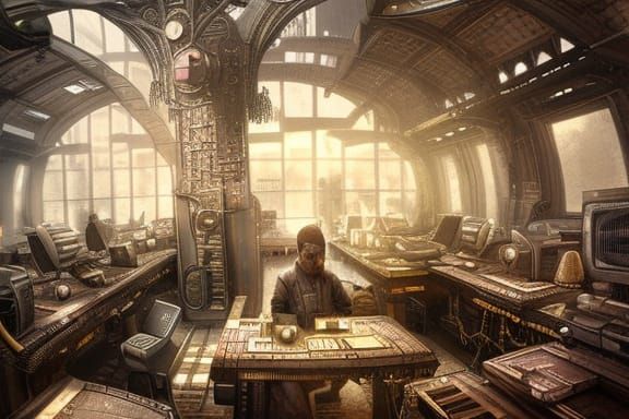 computer steampunk