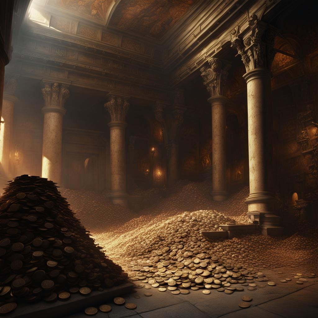 Redwater City Ruins AI Generated Artwork NightCafe Creator