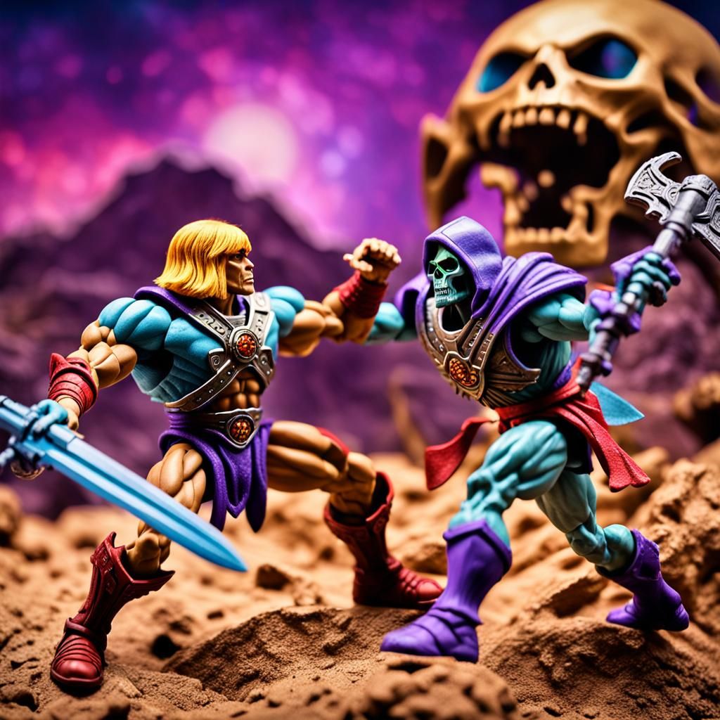 He-Man vs Skeletor- Daily challenge #520 - NightCafe Creator