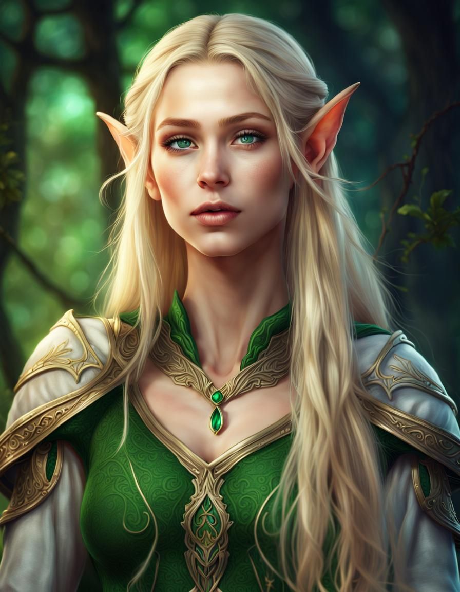 Female elf - AI Generated Artwork - NightCafe Creator