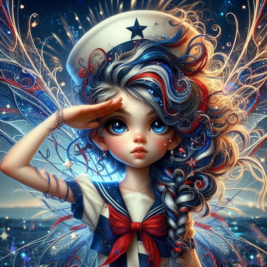 Veterans Day Pixie Girls