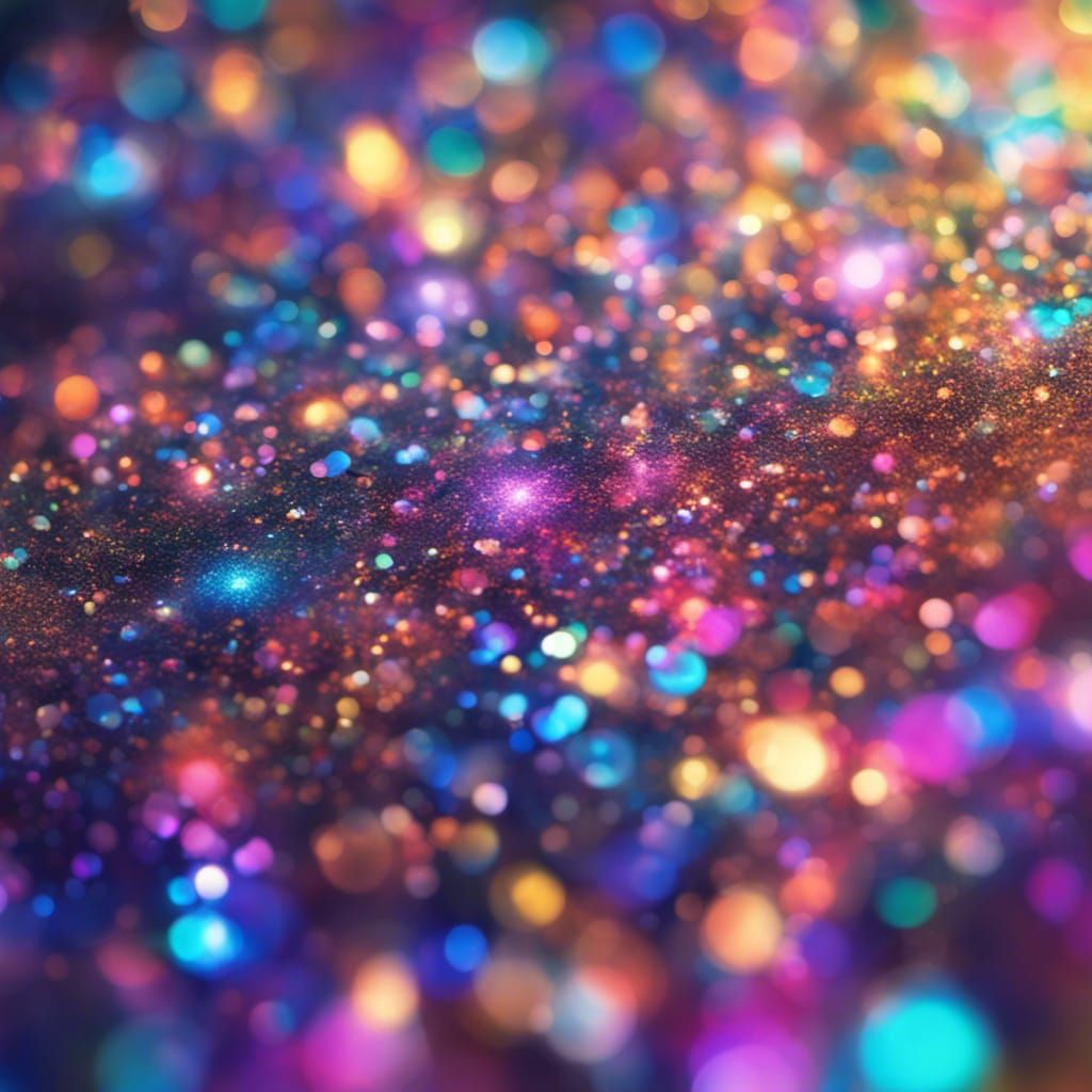 glitter aurora, bokeh, sparkle