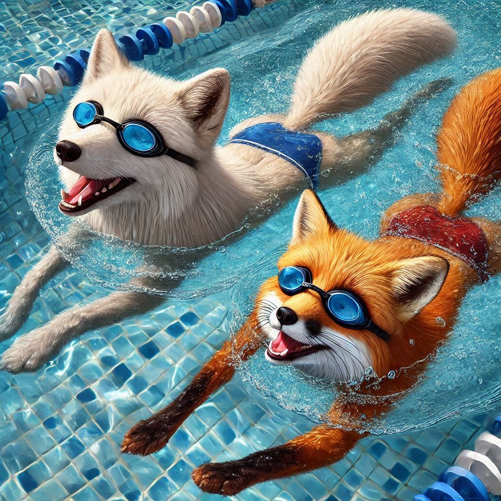 First Swimming for these two